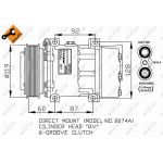 NRF | Kompressor, Klimaanlage | mit PAG Kompressoröl | 32170